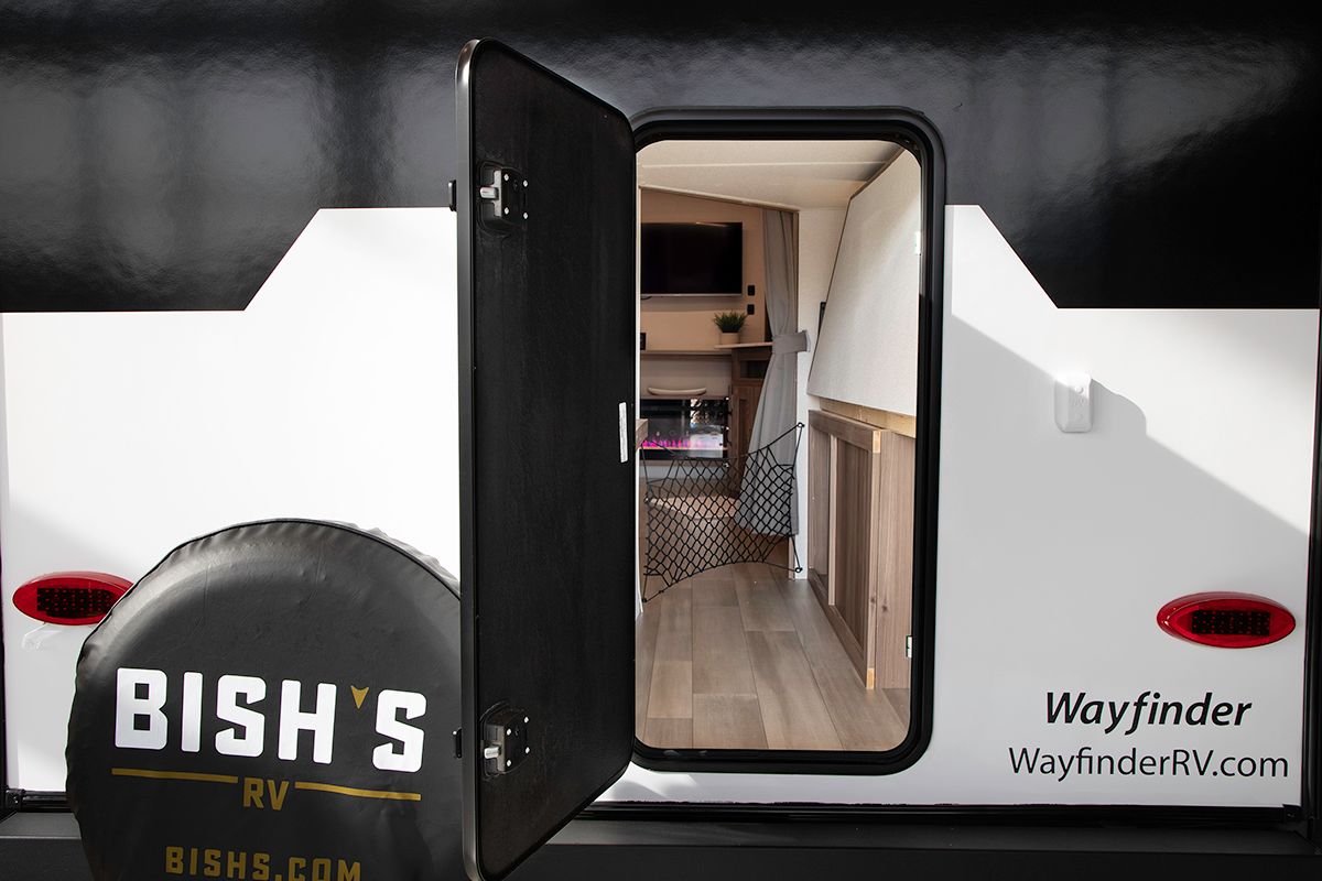 Bunk Storage Access Door & Flip-Up Bunks