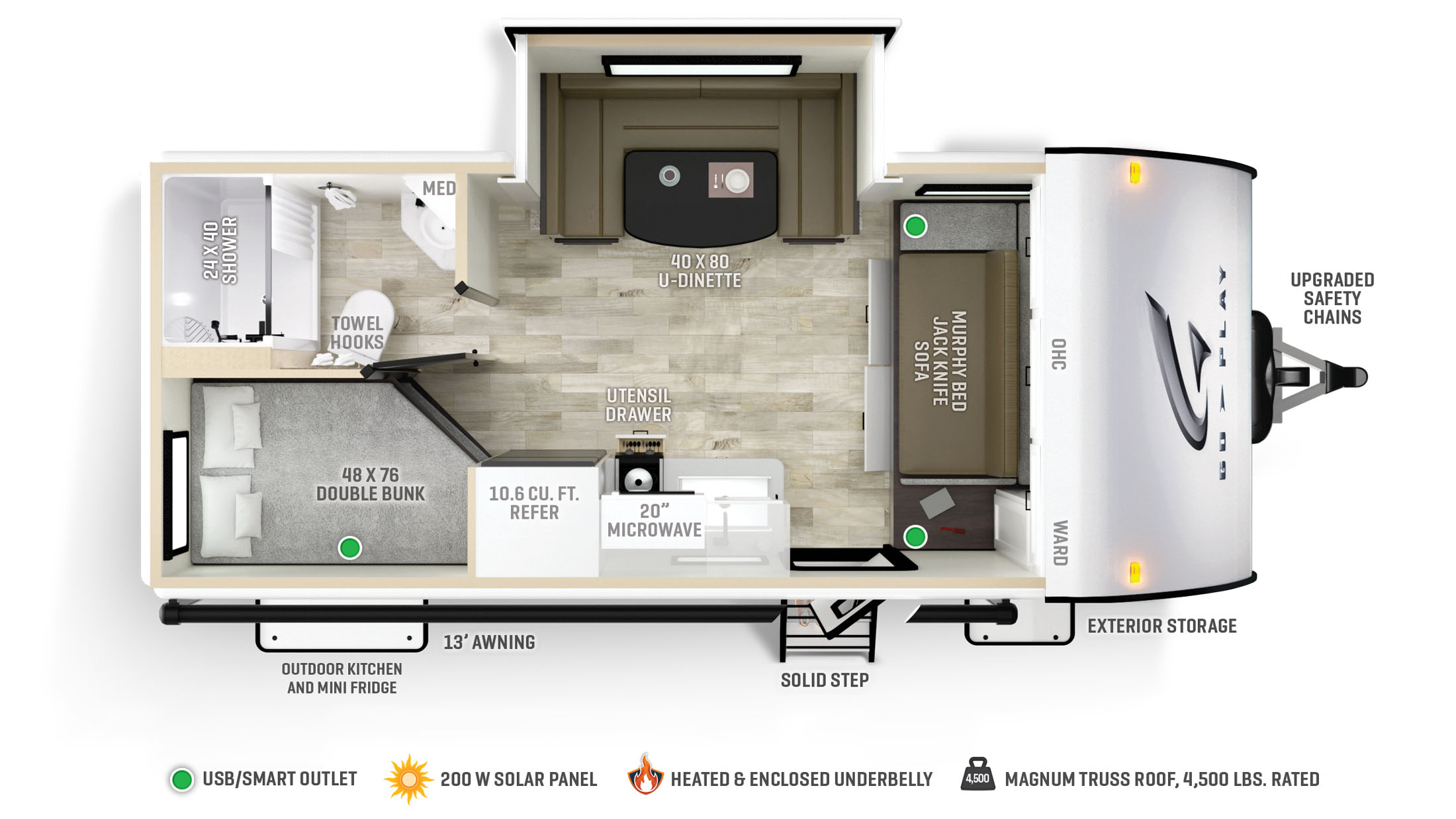 Go Play 188BHS Floor Plan