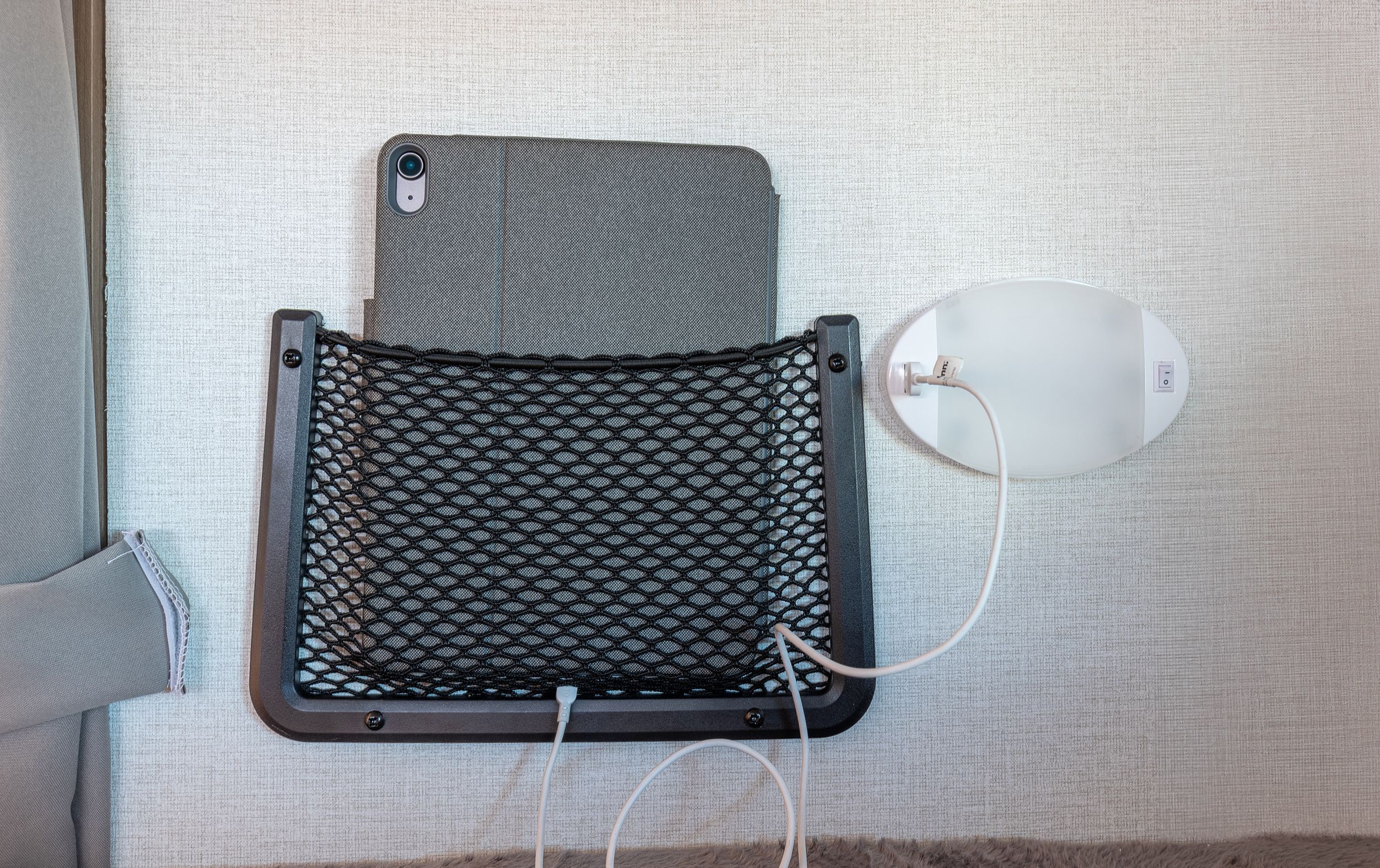 Bunkhouse Tablet Holder and USB Outlets 